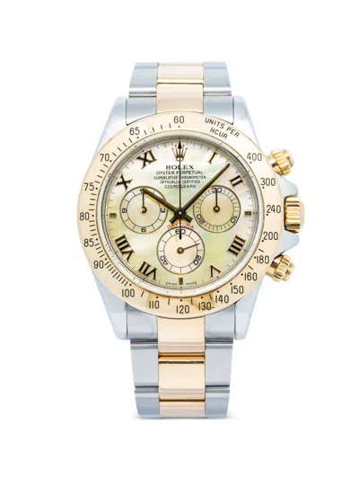 Pre-owned Rolex Daytona 40mm Watch In Gold
