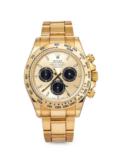 Pre-owned Rolex Daytona 40mm Watch In Gold