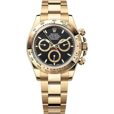 Rolex Daytona Chronograph Automatic Black Dial Men's Watch 126508-0004 In Black / Gold / Gold Tone / Yellow
