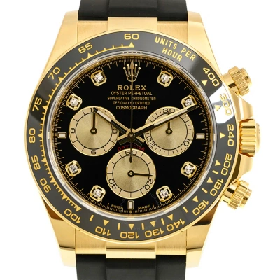 Rolex Daytona Chronograph Automatic Diamond Black Dial Men's Watch 126518ln-0006