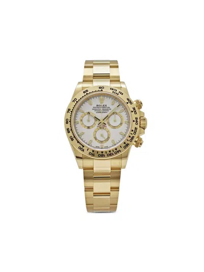 Pre-owned Rolex 2021  Daytona Cosmograph 40mm In 白色