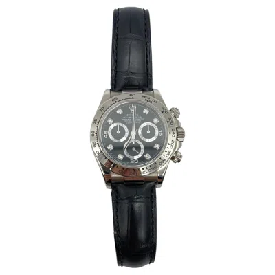 Pre-owned Rolex Daytona Cosmograph Whitegold Diamond Dial Ref:116519 In Multi