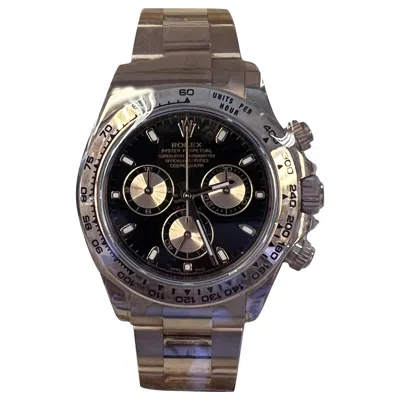 Pre-owned Rolex Daytona Mint Rose Black Dial Box Papers In Red