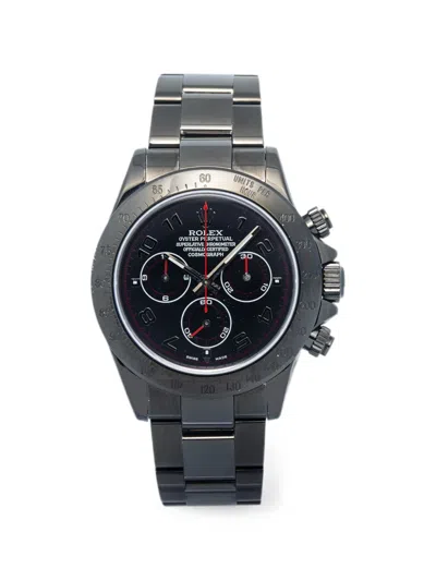 Pre-owned Rolex Daytona Oyster 40mm Watch In Black