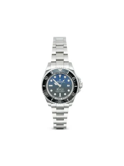 Pre-owned Rolex 2017 Deepsea 44mm Watch In Blue