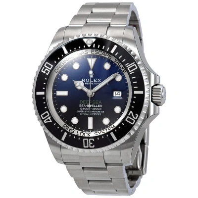 Rolex Deepsea D-blue Dial Automatic Men's Stainless Steel Oyster Watch 126660blso In Red   / Black / Blue / Gold