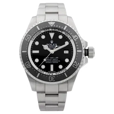 Pre-owned Rolex Deepsea Sea-dweller 44mm Steel Black Dial Automatic Mens Watch 116660