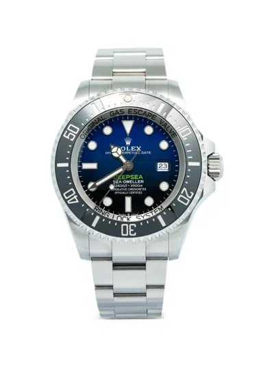 Pre-owned Rolex Deepsea Sea-dweller 44mm Watch In Blue