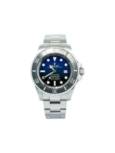 Pre-owned Rolex Deepsea Stainless Steel 44mm In Blue