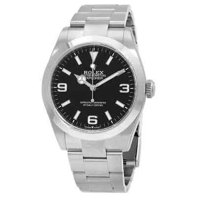 Pre-owned Rolex Explorer Automatic Chronometer Black Dial Men's Watch 224270-0001