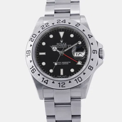 Pre-owned Rolex Explorer Ii 16570 Black Stainless Steel Automatic Men's Watches 40mm