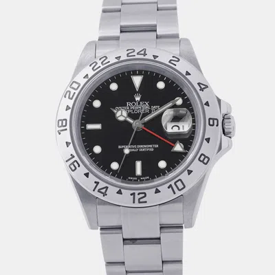 Pre-owned Rolex Explorer Ii 16570 Black Stainless Steel Automatic Men's Watches 40mm