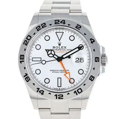 Pre-owned Rolex Explorer Ii 226570 White Polar 2024 February 42 Mm