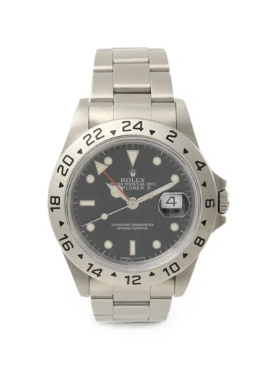 Pre-owned Rolex Explorer Ii 40mm Watch In Black