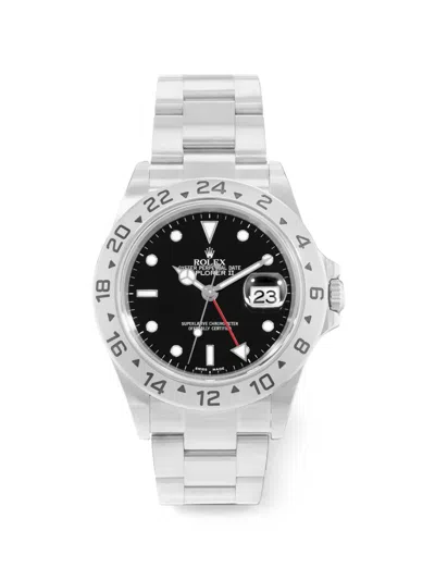 Pre-owned Rolex Explorer Ii 40mm Watch In Black