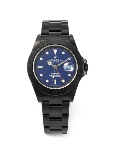 Pre-owned Rolex Explorer Ii 40mm Watch In Blue