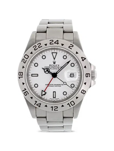 Pre-owned Rolex Explorer Ii 40mm Watch In White
