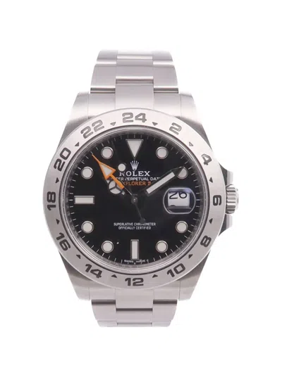 Pre-owned Rolex Explorer Ii 41mm Watch In Black