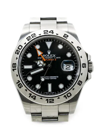Pre-owned Rolex Explorer Ii 42mm Watch In Black
