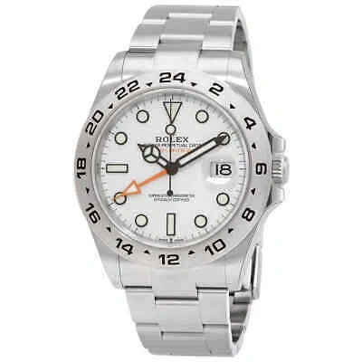 Pre-owned Rolex Explorer Ii Automatic Chronometer White Dial Men's Watch 226570wso