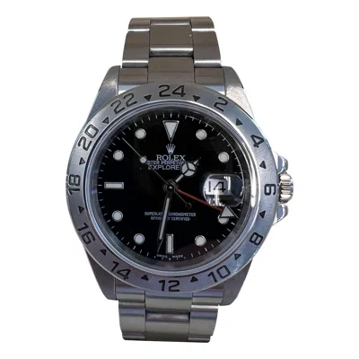 Pre-owned Rolex Explorer Ii Black Dial Box And Papers