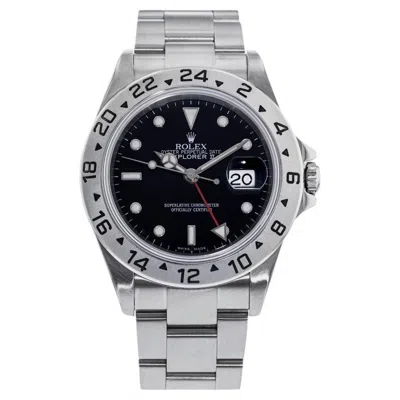 Pre-owned Rolex Explorer Ii Black Dial Watch 16570t
