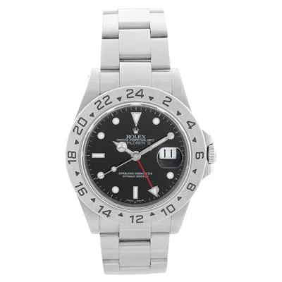 Pre-owned Rolex Explorer Ii Men's Stainless Steel Watch 16570 In Multi
