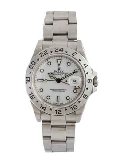 Pre-owned Rolex Explorer Ii Watch, 40mm In Multi