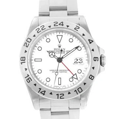 Pre-owned Rolex Explorer Ii Watch, 40mm In Multicolor