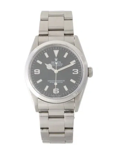 Pre-owned Rolex Explorer Watch, 36mm In Multi