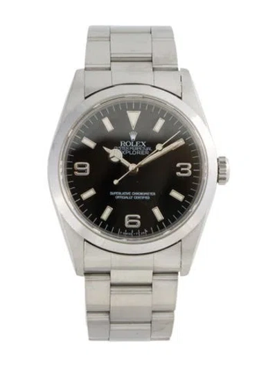 Pre-owned Rolex Explorer Watch, 36mm In Multi