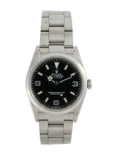 Pre-owned Rolex Explorer Watch, 36mm In Multi