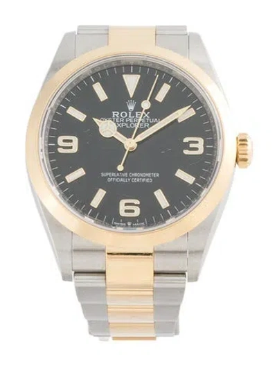 Pre-owned Rolex Explorer Watch, 36mm In Multi