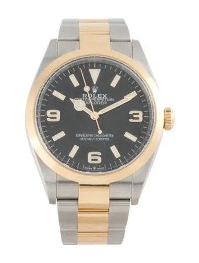 Pre-owned Rolex Explorer Watch, 36mm In Multicolor