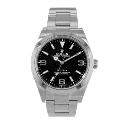 Pre-owned Rolex Explorer Watch, 39mm In Multi
