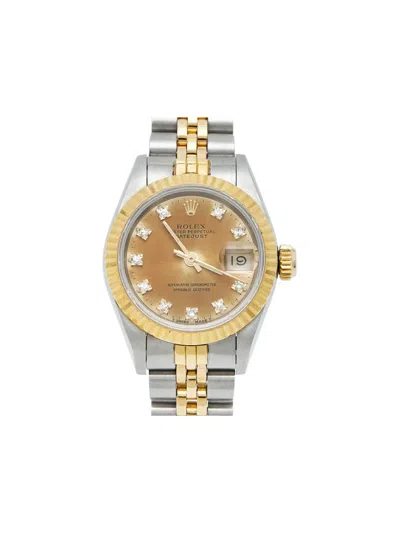 Rolex Fluted Diamond Datejust 36毫米腕表 In Gold