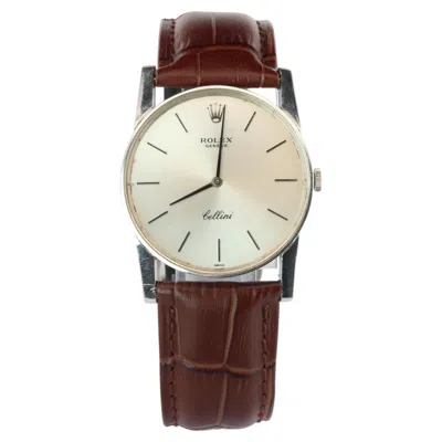 Pre-owned Rolex Genuine 18k  3833 Watch. 18k Wg  31mm Cellini 3833. In Multiple