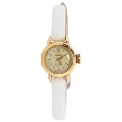 Pre-owned Rolex Genuine 18k  Precision Watch. 18k Yg Ladies 9127 Dainty 1940s Ladies  In Multi