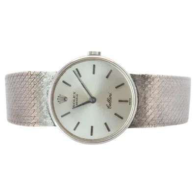 Pre-owned Rolex Genuine 18k  Watch. 18k Wg Ladies  Cellini 3810 Round Wristwatch In Multiple