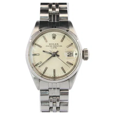 Pre-owned Rolex Genuine  6519 Watch. 18k And Ss  Oyster Perpetual Date Automatic In Multiple