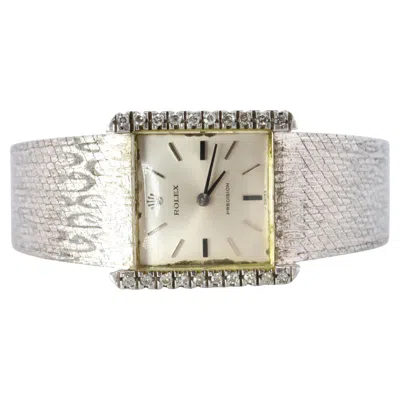 Pre-owned Rolex Genuine  Watch. Diamond Bezel 1975 Ladies Manual  2611 Precision In Multi