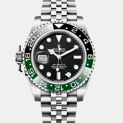 Pre-owned Rolex Gmt Master Ii 126720 Vtnr Sprite Black Stainless Steel Automatic Men's Wristwatch 40mm