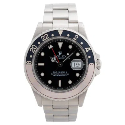 Pre-owned Rolex Gmt Master Ii 16710, 40mm Stainless Steel Case, Swiss Only Dial, Patinated In Multi