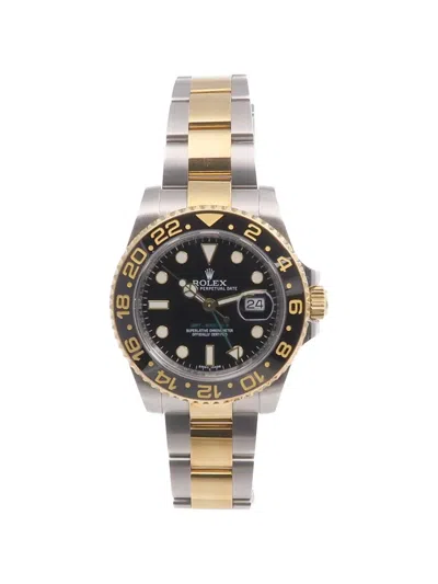 Pre-owned Rolex Gmt Master Ii 40mm Watch In Black