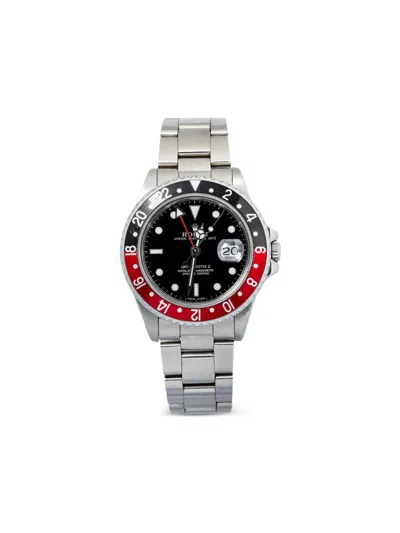 Pre-owned Rolex Gmt-master Ii 40mm Watch In Silver