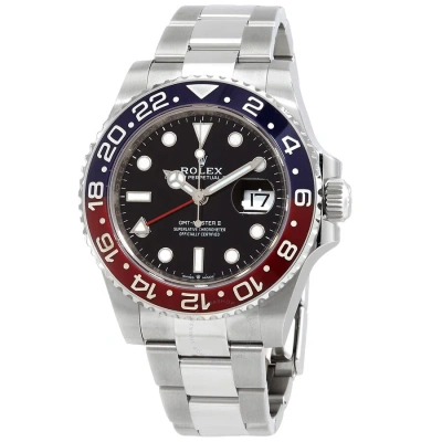 Rolex Gmt-master Ii "pepsi" Automatic Black Dial Men's Watch 126710bkso In Red   / Black / Blue