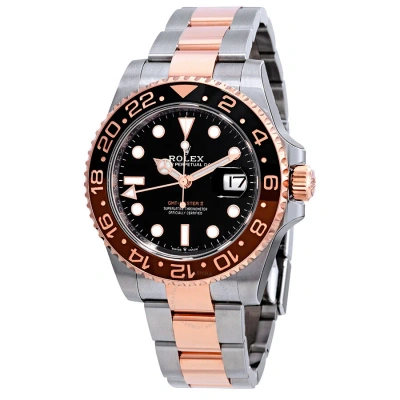 Rolex Gmt-master Ii "root Beer" Automatic Men's Steel And 18 Ct Everose Gold Oyster Watch 126711chnr In Black / Brown / Gold