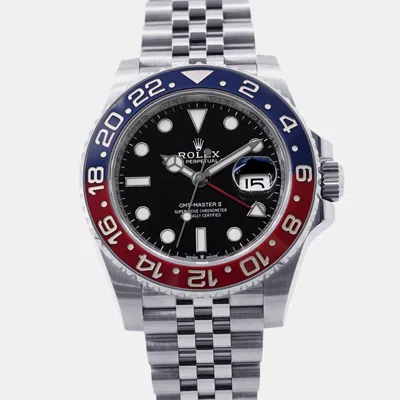 Pre-owned Rolex Gmt-master Ii 126710blro Black Stainless Steel Automatic Men's Watches 40mm