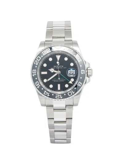 Pre-owned Rolex Gmt-master Ii 40mm Watch In Black