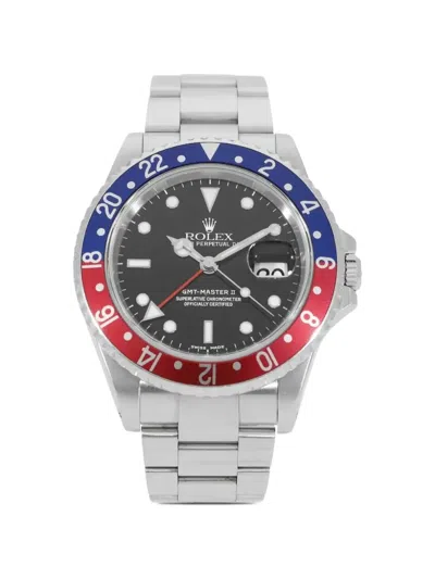Pre-owned Rolex Gmt-master Ii 40mm Watch In Black